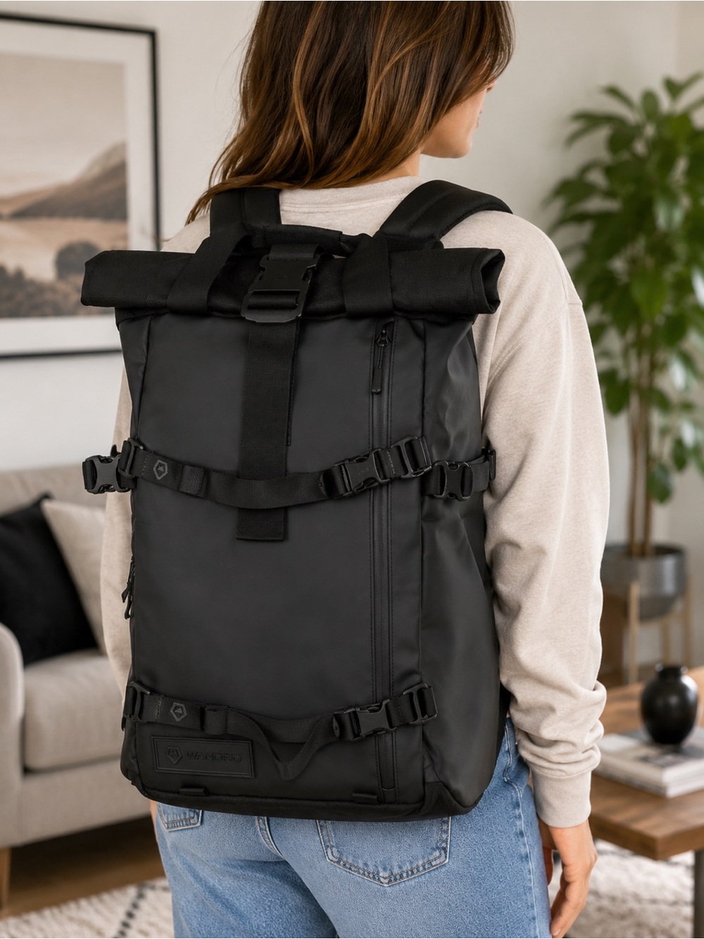 WANDRD PRVKE 41L Black Camera Backpack w/ Photo Cube, Dividers & Straps